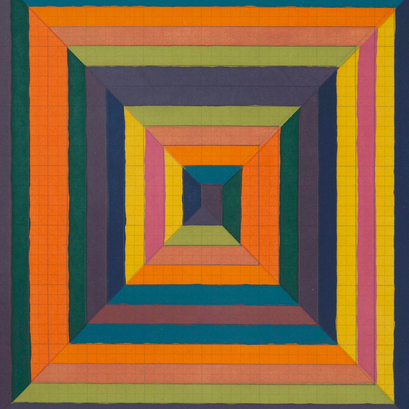 Bold Geometric Shapes - Frank Stella's "Fortin de las Flores" Screenprint 1967.