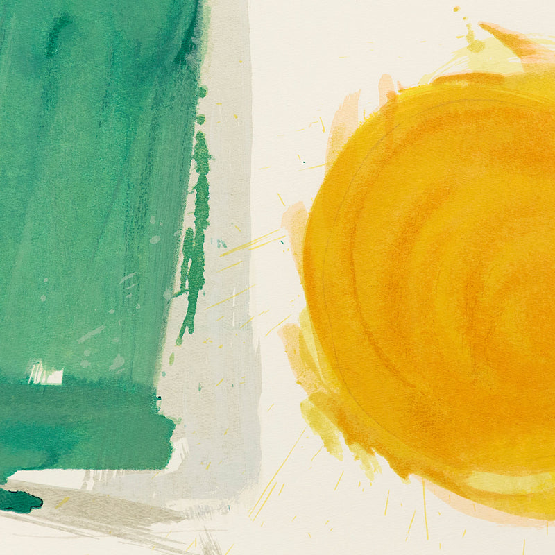 Canadian abstract painter Jack Bush "Greenfield and Sun"  Canada, 1960. Lithograph.
