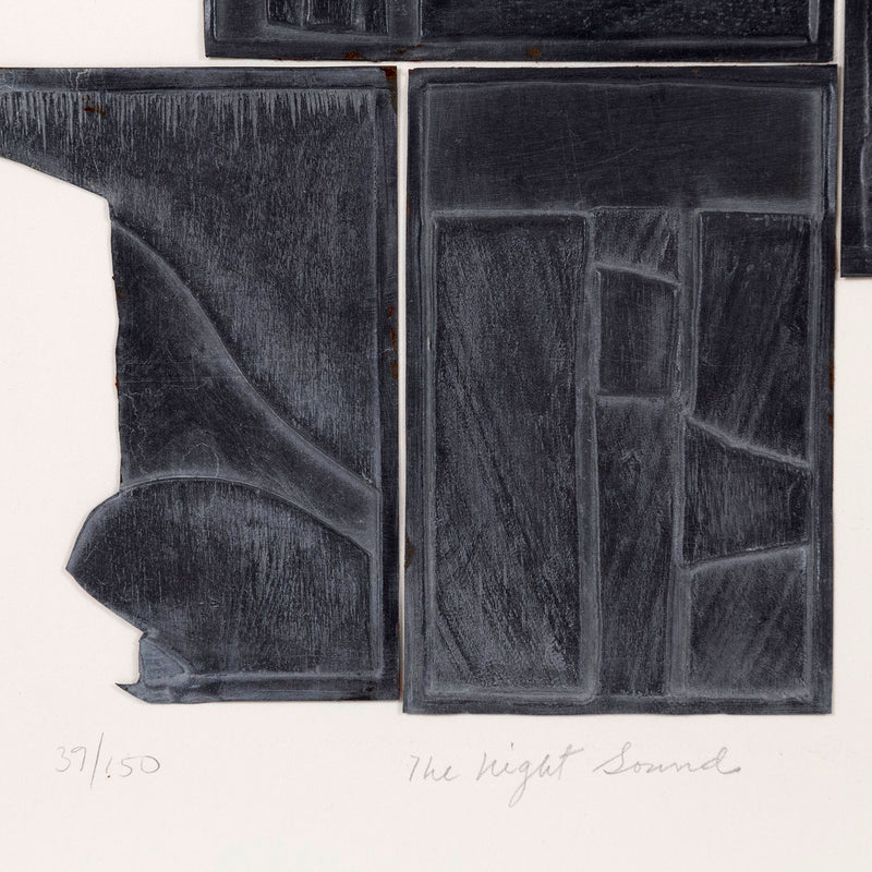  Louise Nevelson, The Night Sound, Embossed lead on CM Fabriano paper, 1971, Caviar20, American Sculptor