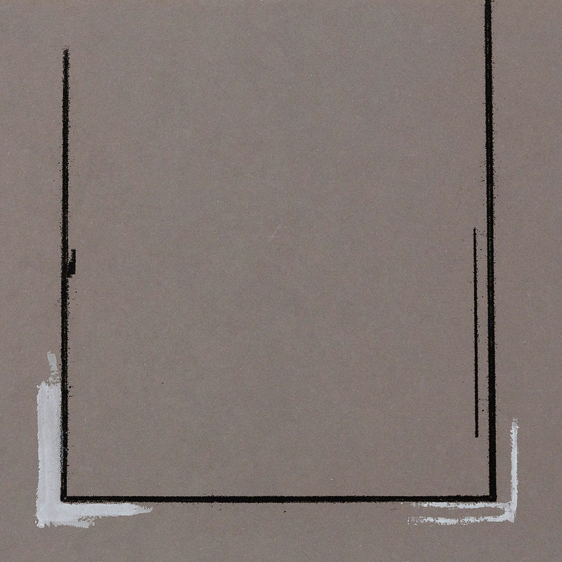 Robert Motherwell "Gray Open with White Paint"  USA, 1981. Soft-ground etching and pochoir.
