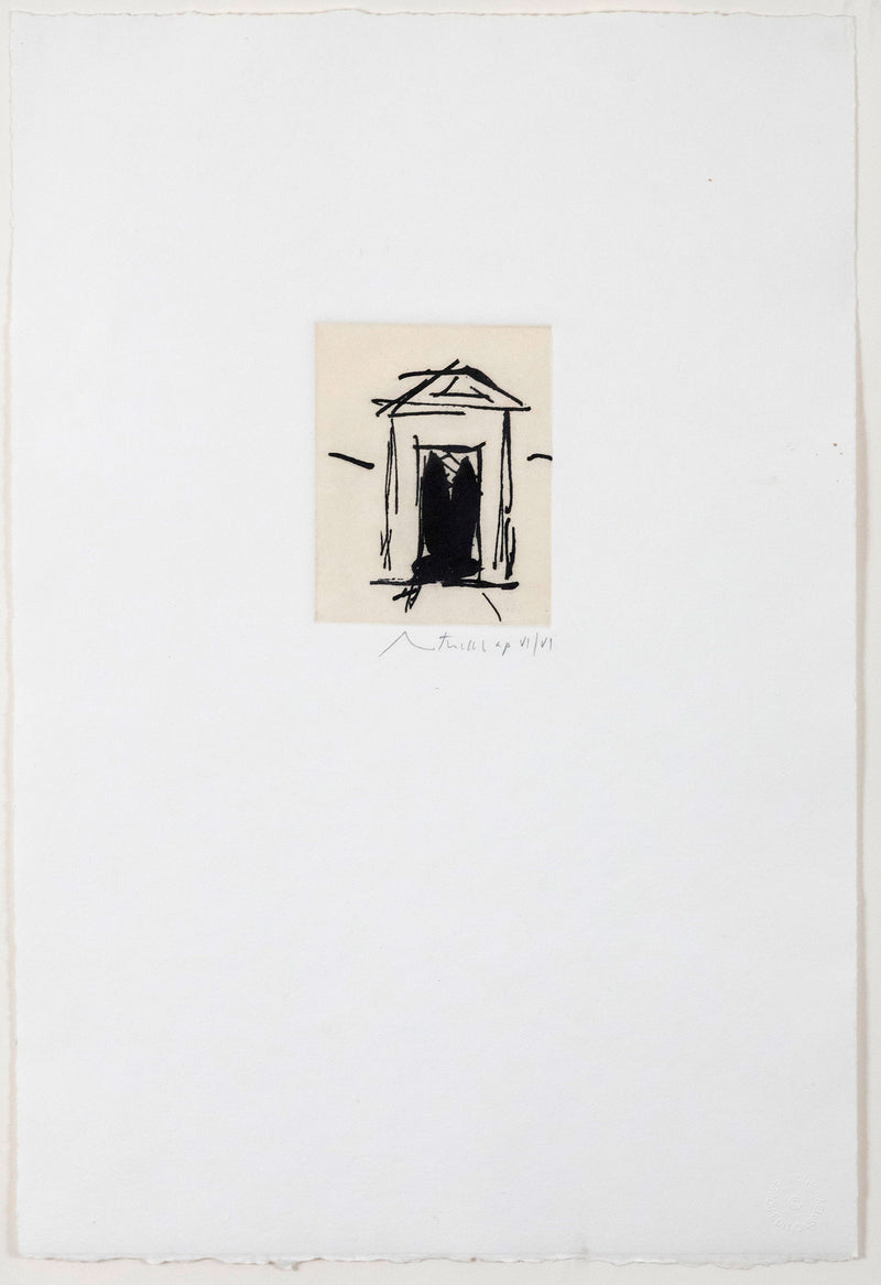 ROBERT MOTHERWELL "HOUSE OF ATREUS" AQUATINT, 1977