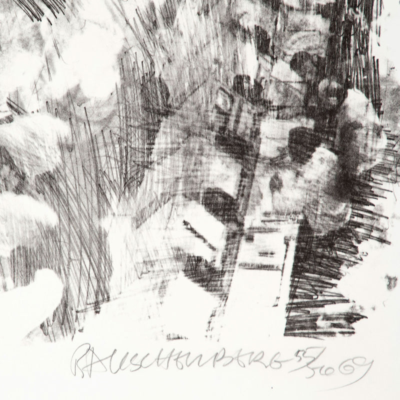 Robert Rauschenberg "Sky Rite (Stoned Moon0" Lithograph, 1969.