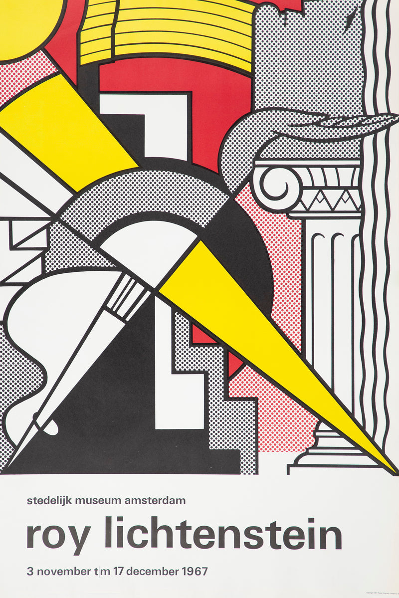 Roy Lichtenstein “Stedelijk Museum Amsterdam” Exhibition poster, 1967. 