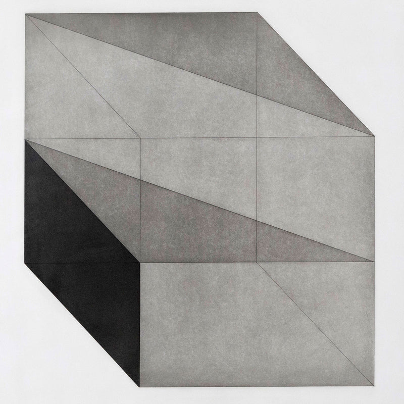 SOL LEWITT "DERIVED FROM A CUBE 5" ETCHING, 1982