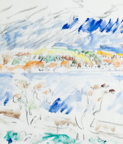 DOROTHY KNOWLES "THE SHORE" WATERCOLOR, 1978