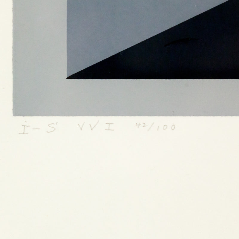 JOSEF ALBERS "I-S VV 1" SCREENPRINT, 1971