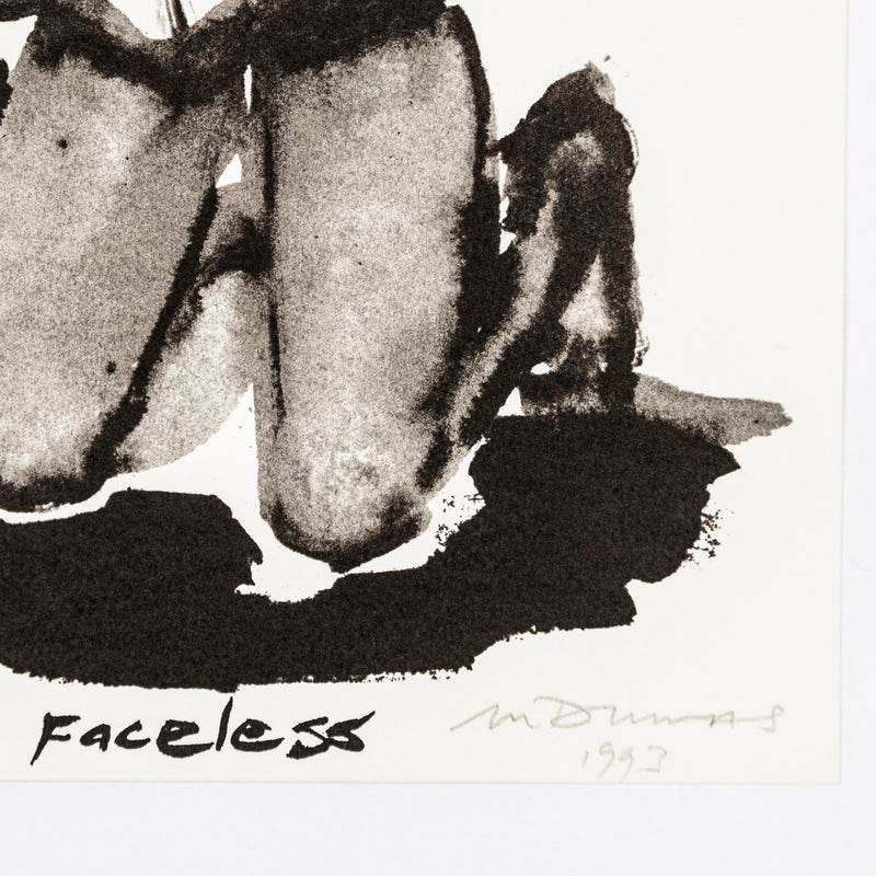 MARLENE DUMAS "FACELESS" SILKSCREEN, 1993