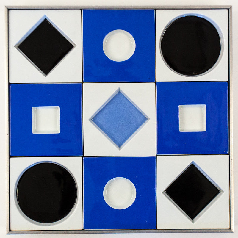 VASARELY "PORCELAIN SQUARE RELIEF" FOR ROSENTHAL
