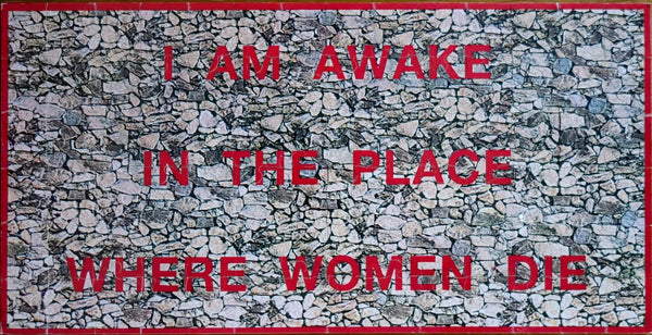 JENNY HOLZER "I AM AWAKE", 1996