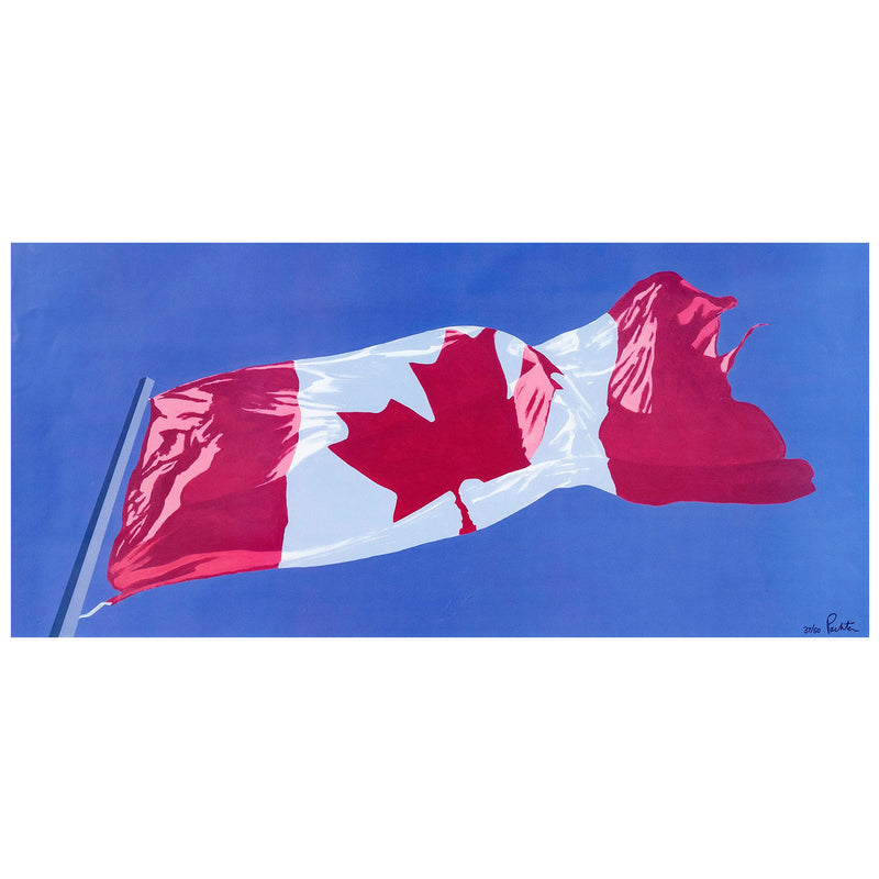 Charles Pachter prints Caviar20 Canadian flag