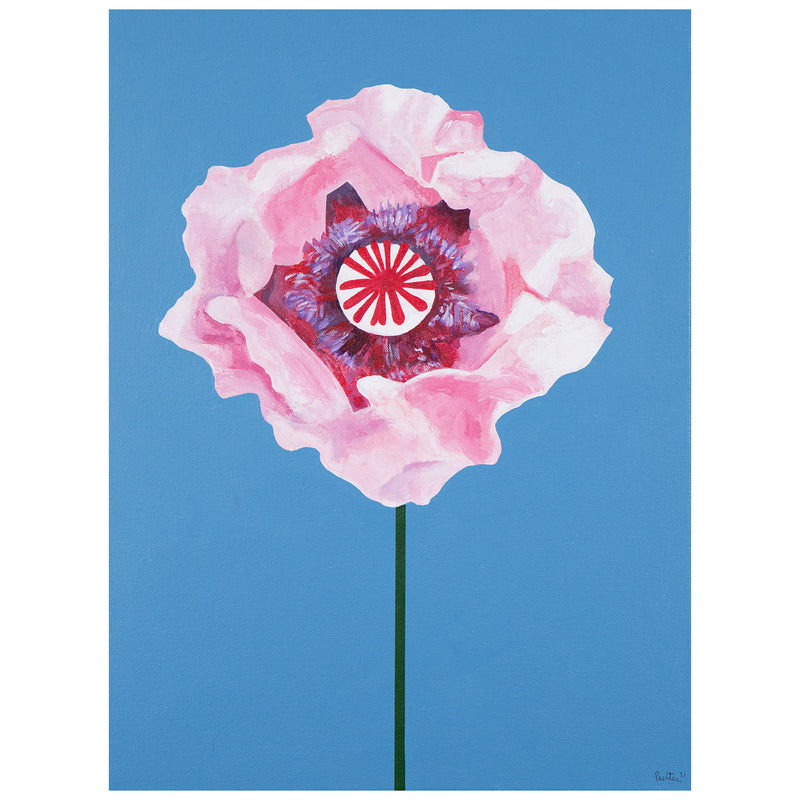 CHARLES PACHTER "POPPY" ACRYLIC ON CANVAS, 2021