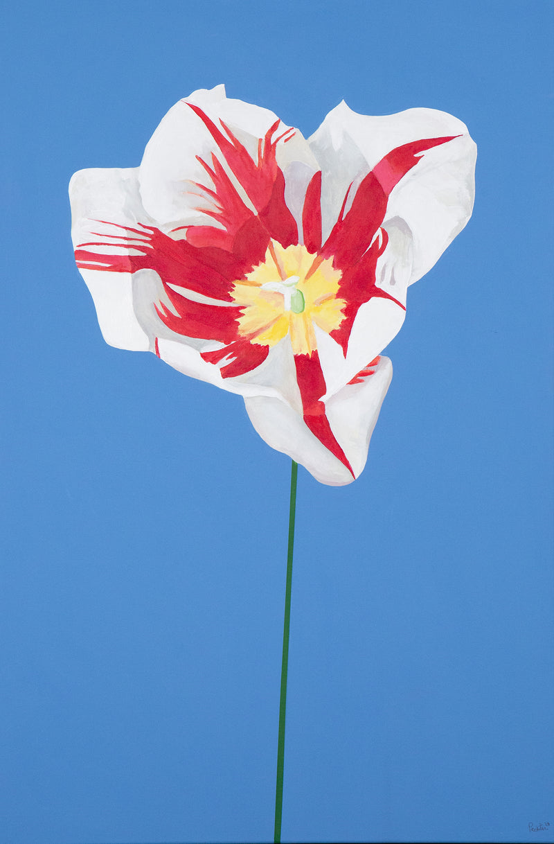 CHARLES PACHTER "GRAND TULIP" ACRYLIC ON CANVAS, 2020