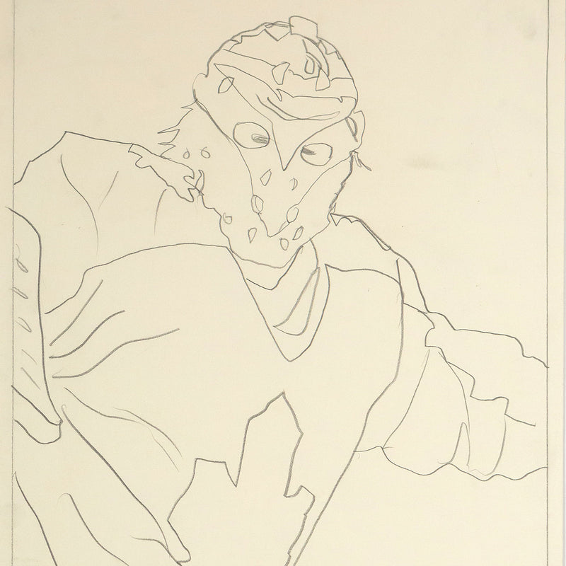 Charles Pachter, Hockey Knights in Canada, 1984, drawings, pencil on paper