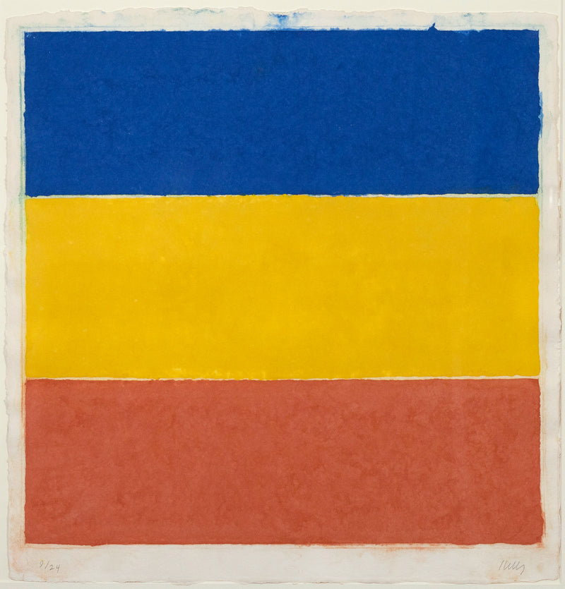 Ellsworth Kelly Colored Paper Image XVI Blue Yellow Red 1976 Caviar20