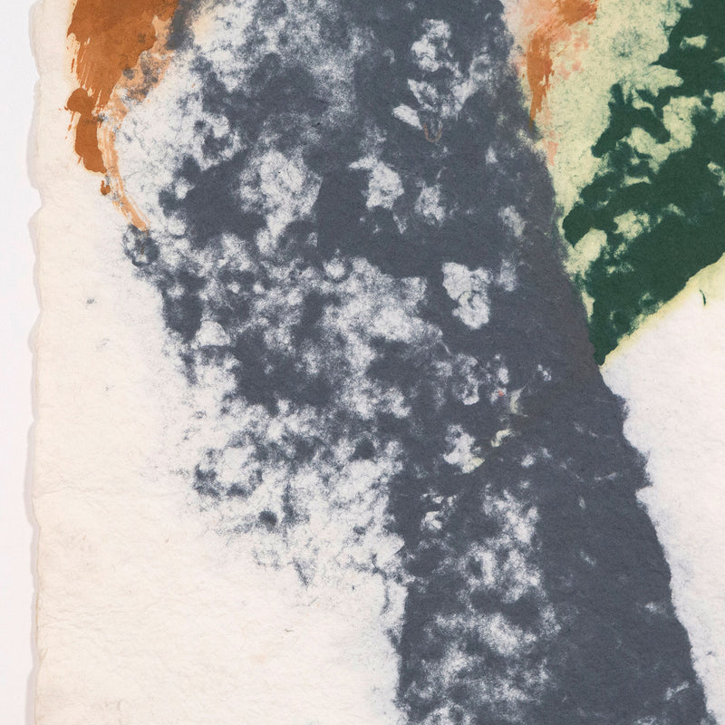 Friedel Dzubas, Autumn Check, Monotype on Cast Pulp Paper, 1981, Caviar20, Lyrical Abstraction, Color Field Movement