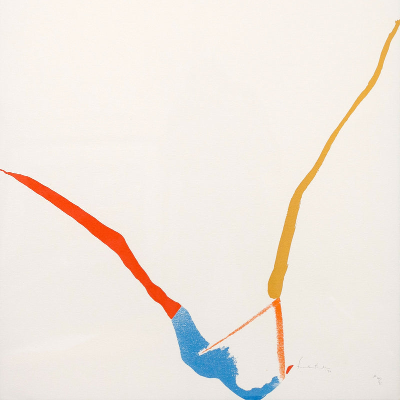 HELEN FRANKENTHALER "RED LINES A" SCREENPRINT, 1970