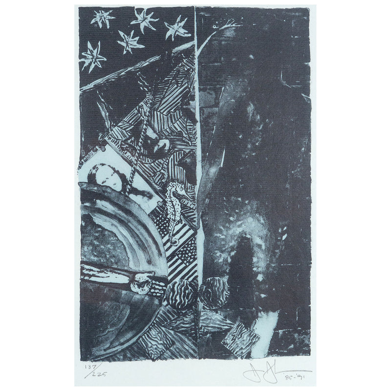 Jasper Johns, Summer Blue, Lithograph, 1991, Caviar20,  Caviar20 prints