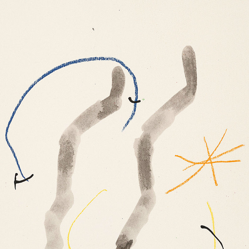 JOAN MIRO "QUELQUES FLEURS #27: PENROSE", 1964