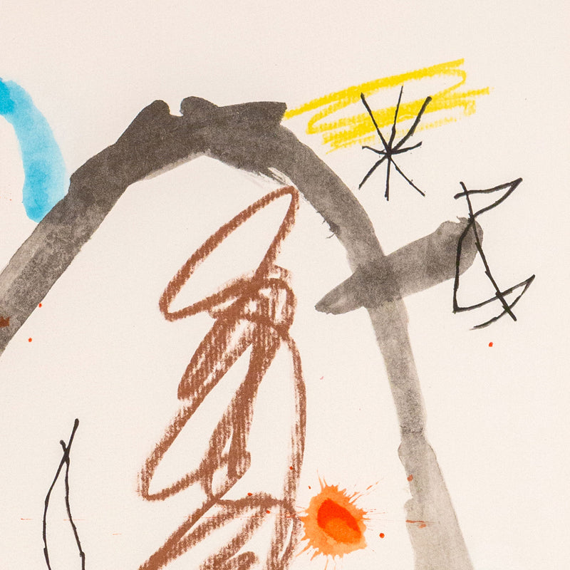Joan Miro, Quelques Fleurs #23: Metras, Lithograph, 1964, Caviar20 Spanish Artist