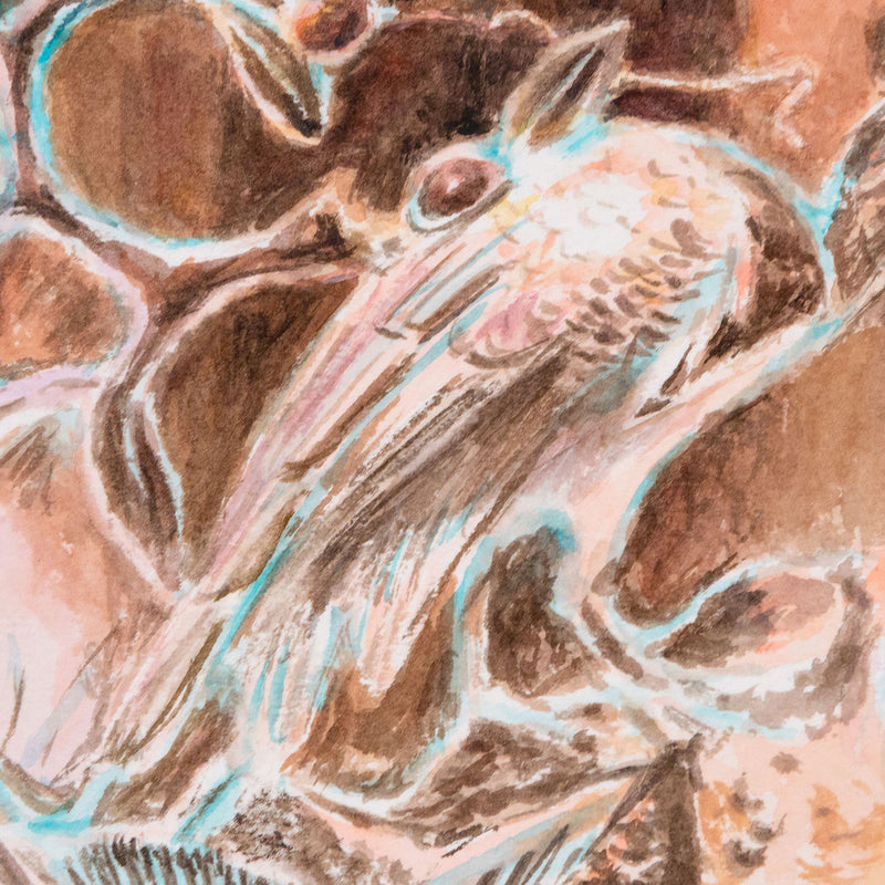 Joanne Tod, Copper Birds, Watercolor on Paper, 2021, Caviar20