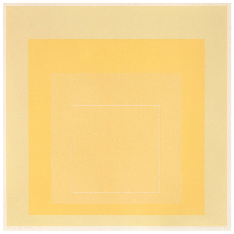 Josef Albers WLS - I Square Yellow prints Caviar20