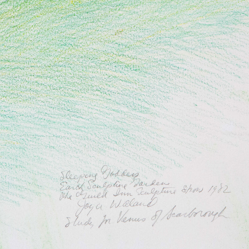 "Sleeping Goddess (Study for Venus of Scarborough)"  Canada, 1982  Colored pencil on paper  Signed, dated, and titled with an inscription by the artist   15"H 22"W (work)  Very good condition