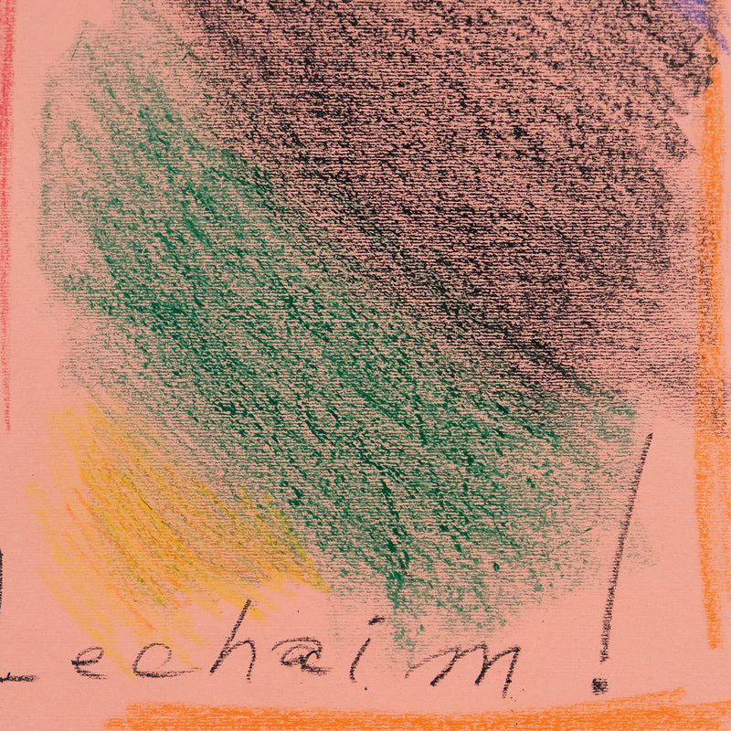 Jules Olitski, Lechaim!, Pastel and mixed media on colored paper, 1965, USA, Caviar20, Amercian Abstraction