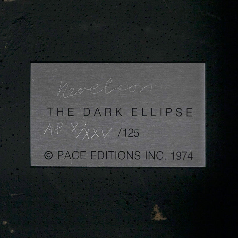LOUISE NEVELSON "THE DARK ELLIPSE", 1974