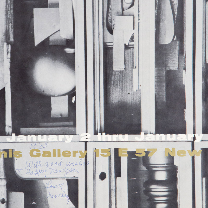 Louise Nevelson, Sidney Janis Gallery Poster, Offset lithograph, 1963, Caviar20, American Artist