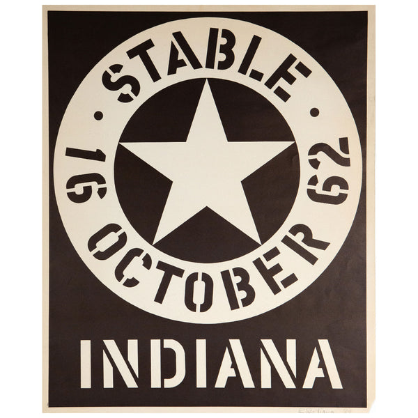 Robert Indiana, Stable Gallery Exhibition, Poster, 1962, USA, Caviar20, American Pop Arist