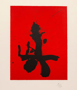 Robert Motherwell, Red Samurai, Lithograph, 1988, Caviar20, Prints