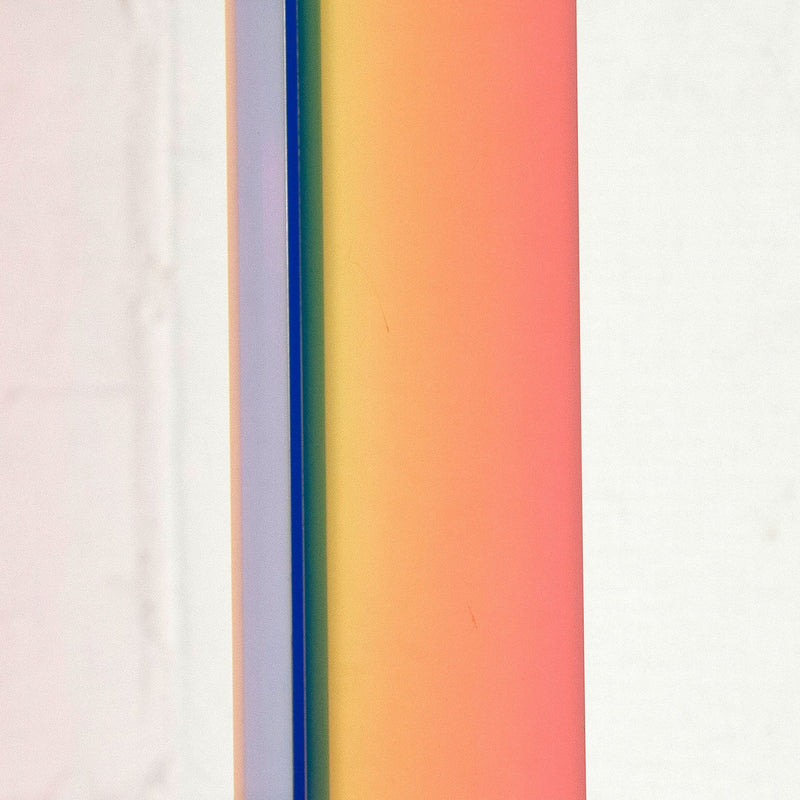 Vasa Mihich acrylic sculpture Caviar20 rainbow parallelogram