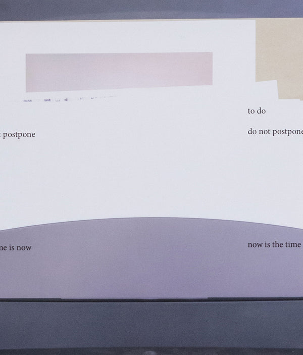 Wolfgang Tillmans, Do Not Postpone, Inkjet print on paper, UK, 2020, 
