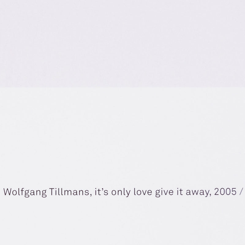Original Wolfgang Tillmans, German contemporary artist, Wolfgang Tillmans  “It’s Only Love Give It Away”  2018, USA  Edition of 200  Offset lithograph printed in colours  33” H x 23 ⅖” W (unframed)  Very Good Condition