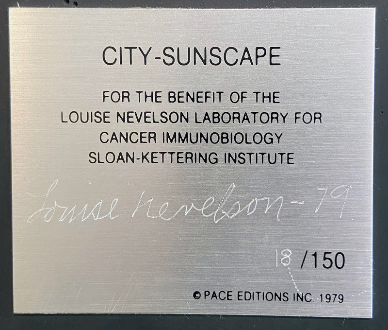 Louise Nevelson City-Sunscape sculpture wood 1979
