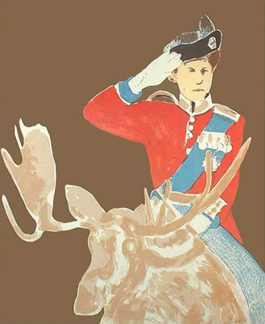 CHARLES PACHTER "QUEEN ON MOOSE" 1973