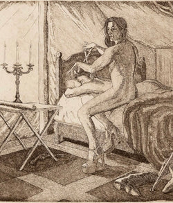 KENT MONKMAN "MONTCALM'S HAIRCUT" ETCHING, 2011