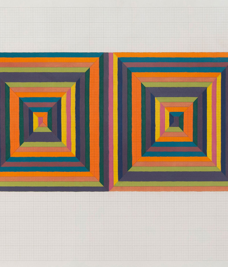 Frank Stella "Fortin de las Flores" Screenprint - Geometric Abstraction 1967.