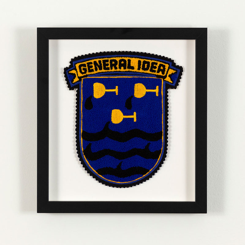 GENERAL IDEA "DOWN THE DRINK" CHENILLE CREST, 1988