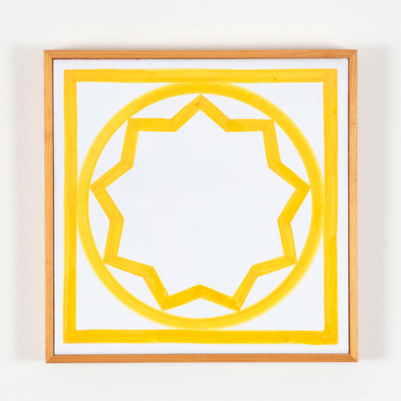 SOL LEWITT "SUNSHINE TILE" CERAMIC, 1985