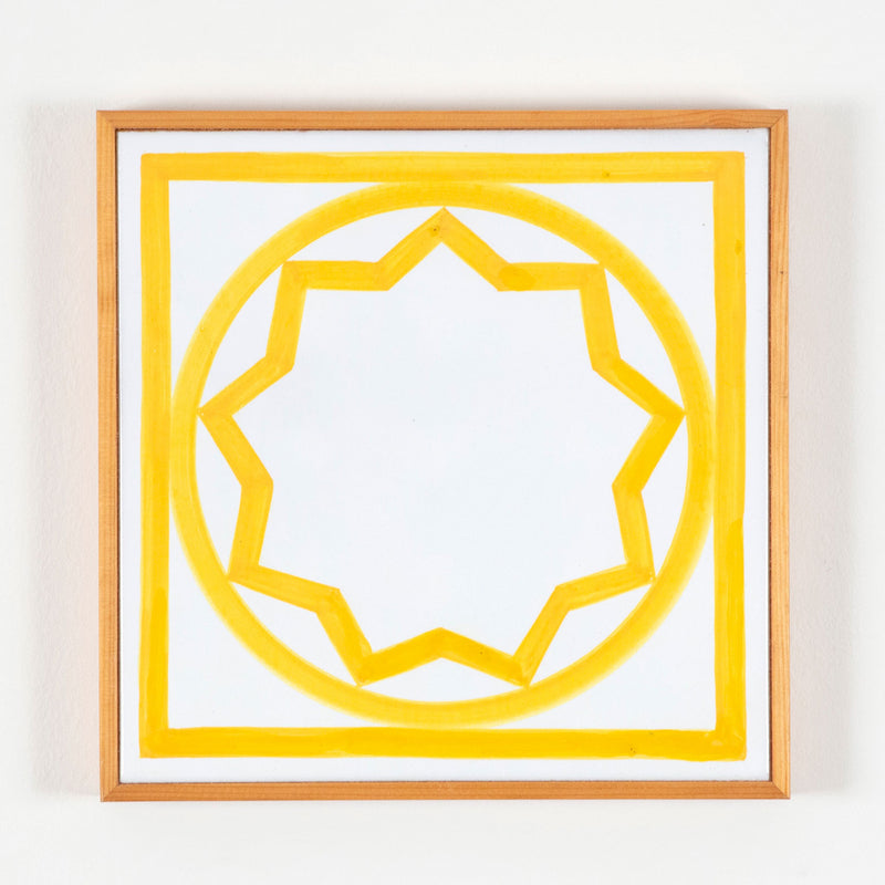 SOL LEWITT "SUNSHINE TILE" CERAMIC, 1985