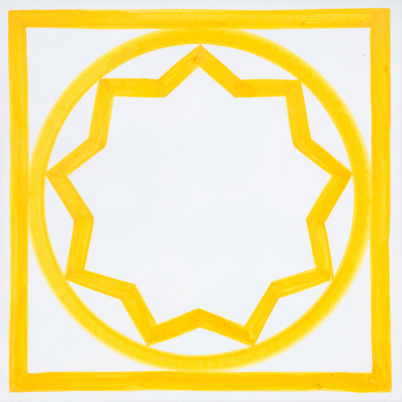 SOL LEWITT "SUNSHINE TILE" CERAMIC, 1985