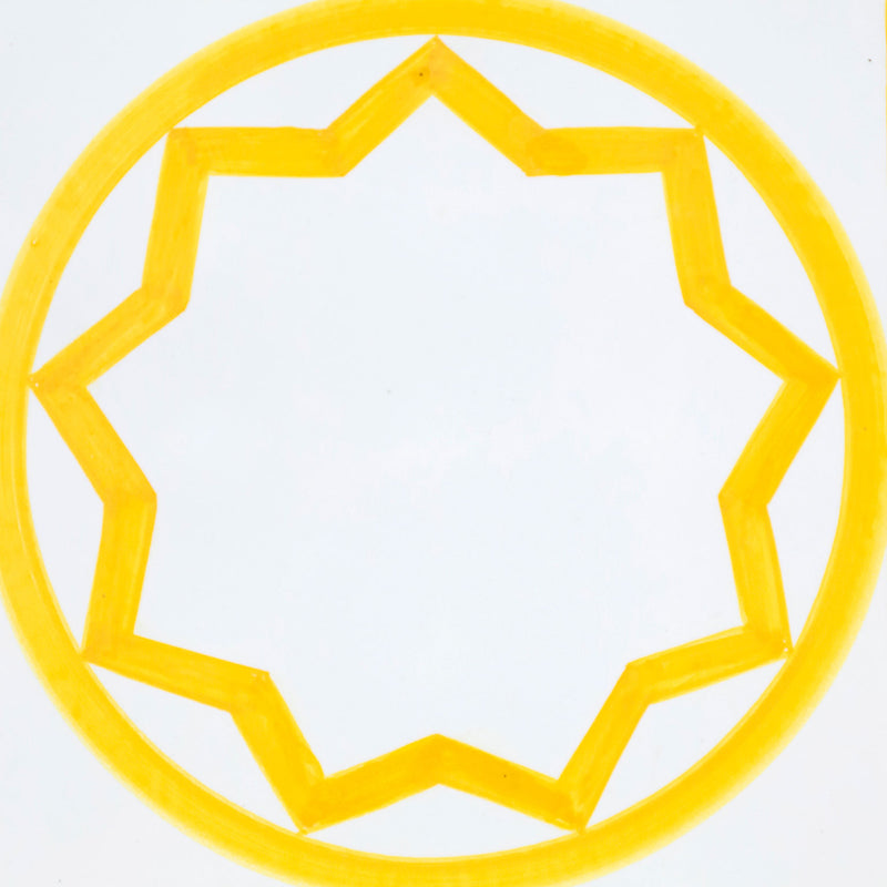 SOL LEWITT "SUNSHINE TILE" CERAMIC, 1985