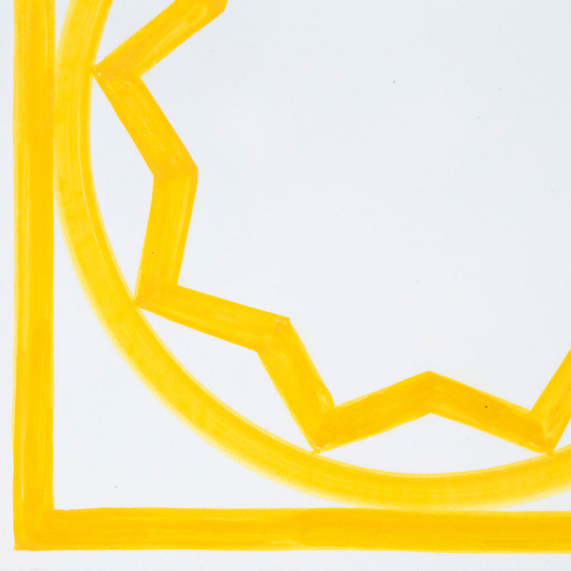 SOL LEWITT "SUNSHINE TILE" CERAMIC, 1985