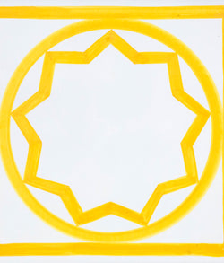 SOL LEWITT "SUNSHINE TILE" CERAMIC, 1985