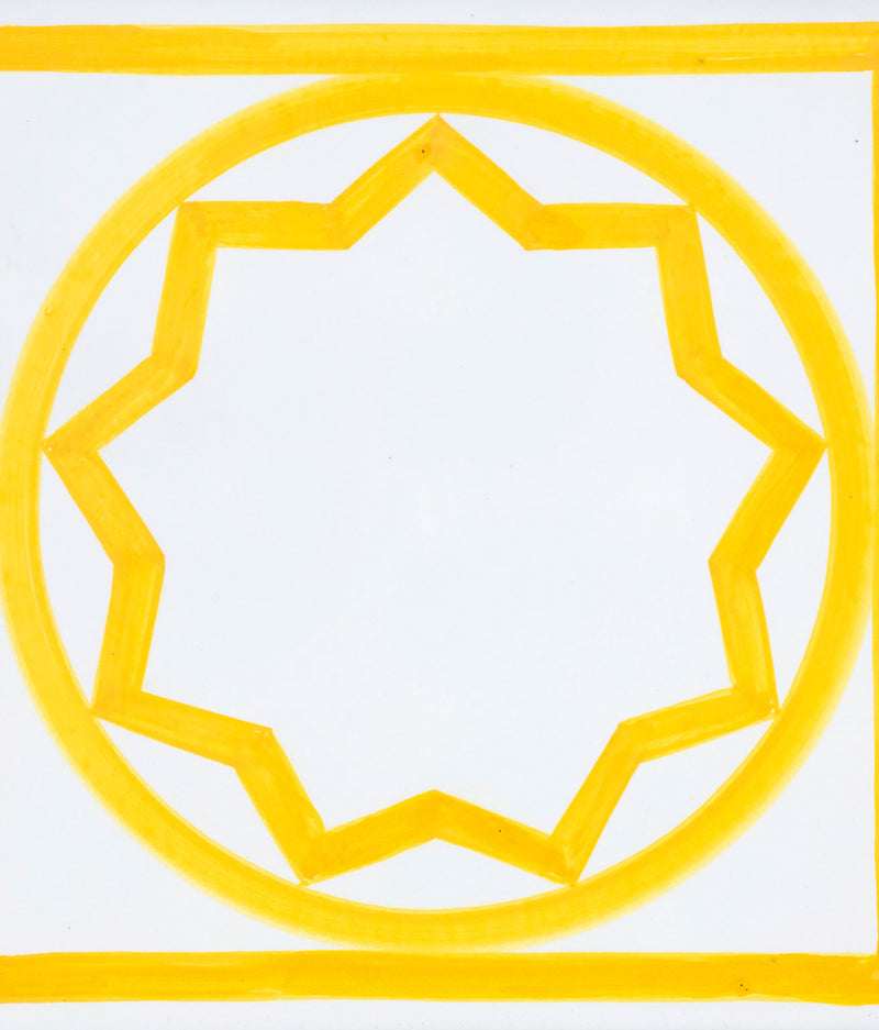 SOL LEWITT "SUNSHINE TILE" CERAMIC, 1985