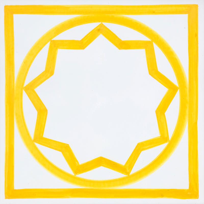 SOL LEWITT "SUNSHINE TILE" CERAMIC, 1985