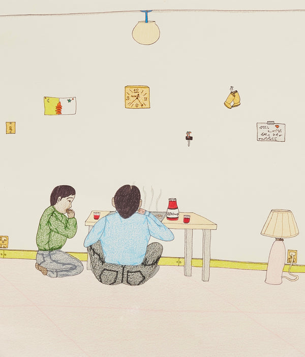 ANNIE POOTOOGOOK "EATING AT THE TABLE", 2006