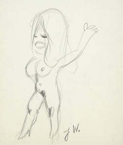 JOYCE WIELAND "MINI PIN-UP" DRAWING