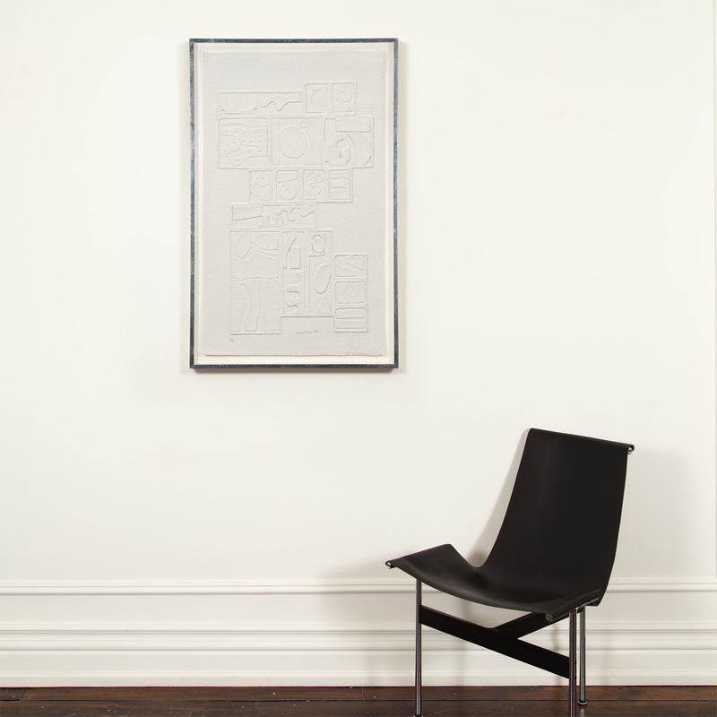 Famous 20th century woman artist Louise Nevelson "Sky Gate I" 1982.